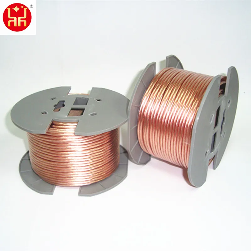 14AWG 자동차 오디오 스피커 케이블 2.5mm CCA 서리로 덥은 유연한 투명 스피커 케이블 와이어