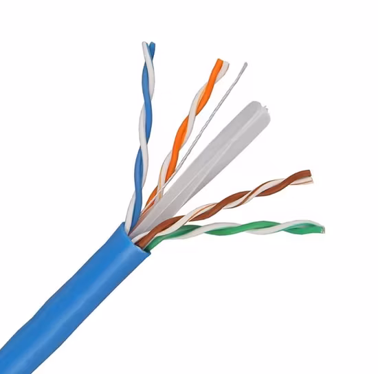 경쟁력 있는 가격으로 1000FT 롤 305m 23AWG 24AWG PVC CAT6 UTP 이더넷 LAN 네트워크 전선 케이블